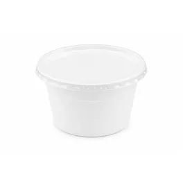   Műanyag gulyás tányér, tetőzhető, 750 ml, 50 db, fehér