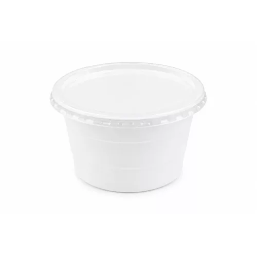 Műanyag gulyás tányér, tetőzhető, 750 ml, 50 db, fehér