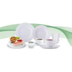 Mélytányér, fehér, 22,5 cm, 6 db-os szett, "Economic"