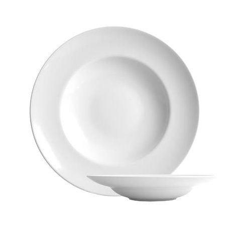 Mélytányér, fehér, 23 cm, 6 db-os szett, "Economic"