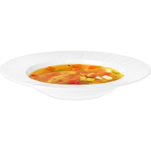 Mélytányér, ROTBERG, fehér, 23 cm, 6 db-os szett, "Oslo"