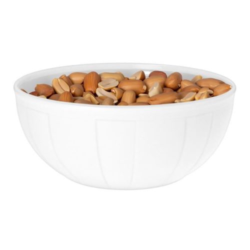 Mogyorós és müzlis tálka, ROTBERG, fehér, 14 cm, 6 db-os szett, "Oslo"