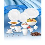 Mogyorós és müzlis tálka, ROTBERG, fehér, 14 cm, 6 db-os szett, "Oslo"