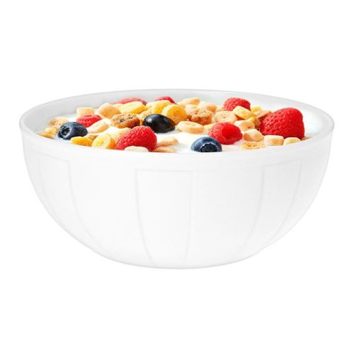 Müzlis és salátástálka, ROTBERG, fehér, 17 cm, 6 db-os szett, "Oslo"