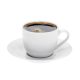 Mokkáscsésze+alj, fehér, 10 cl, 6 db-os szett "Economic Roma"