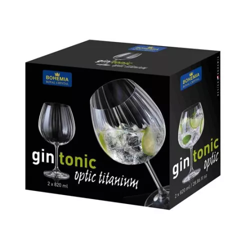 Gintonic kehely, talpas,  2db-os szett, 82cl
