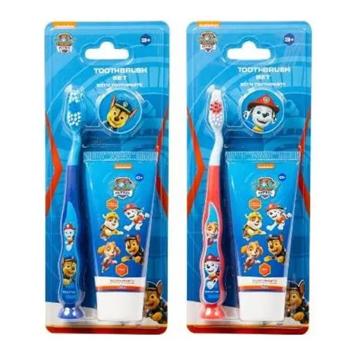 Fogkrém és fogkefe szett, gyerekeknek, 3+, "Paw Patrol", vegyes színek