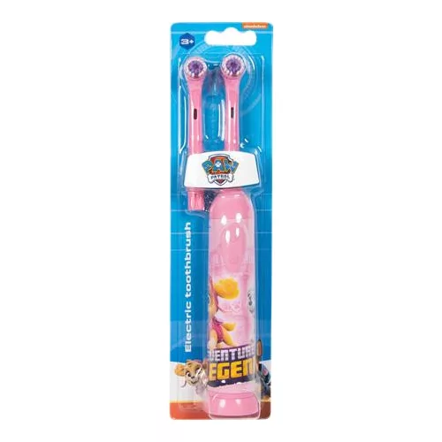 Fogkefe, elektromos, 2 pótfejjel, 3+, "Paw Patrol", pink