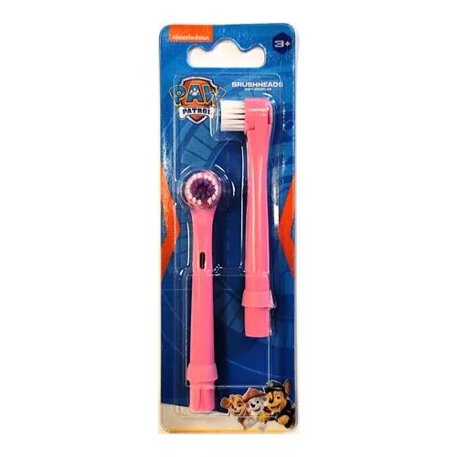 Pótfej, elektromos fogkeféhez, 2 db, "Paw Patrol", pink
