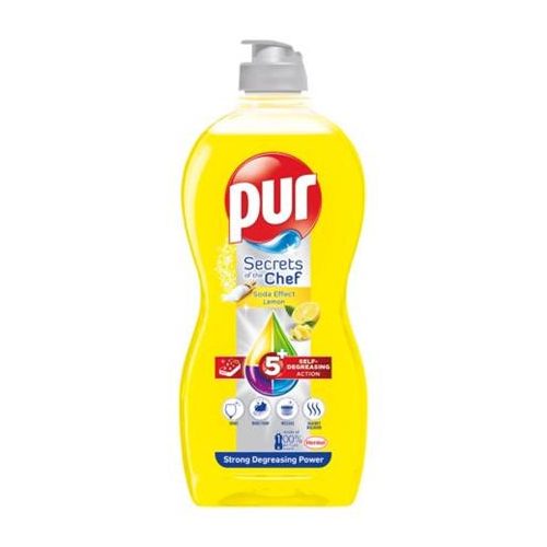 Mosogatószer, 450 ml, PUR, citrom