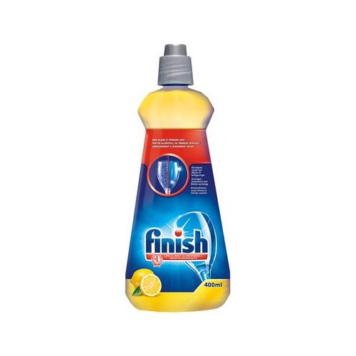 Gépi öblítőszer, 400 ml, FINISH, "Shine&Dry", citrom
