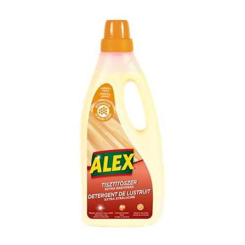 Padlótisztító folyadék, laminált padlóhoz, 750 ml, ALEX "Extra ragyogás", narancs illattal