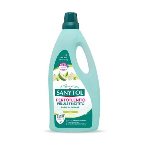 Felület tisztító-és fertőtlenítőszer, 1 l, SANYTOL, alma