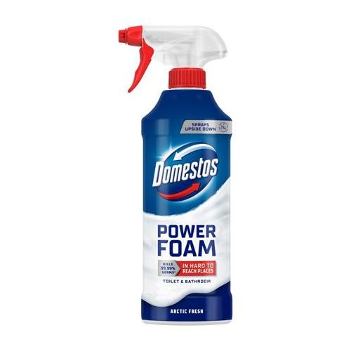WC- és fürdőszoba tisztító hab, 435 ml, DOMESTOS "Power Foam", Arctic Fresh