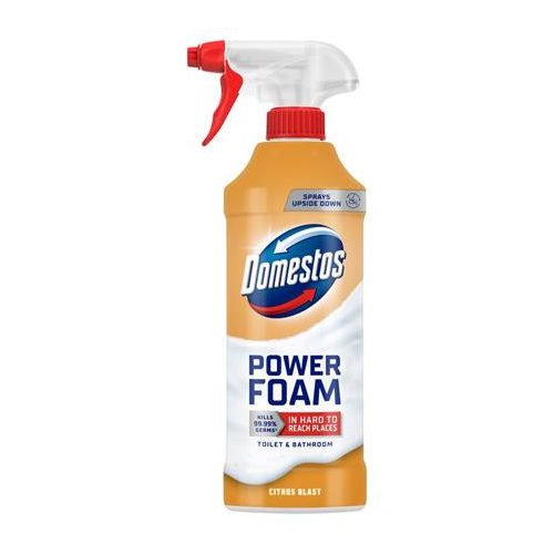 WC- és fürdőszoba tisztító hab, 435 ml, DOMESTOS "Power Foam", Citrus Blast