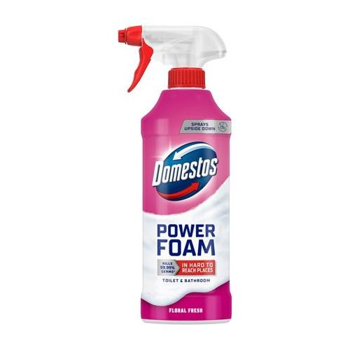 WC- és fürdőszoba tisztító hab, 435 ml, DOMESTOS "Power Foam", Floral Fresh