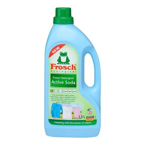 Folyékony mosószer, 1,5 l, FROSCH, aktív szóda