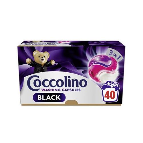 Mosókapszula, 40 db, COCCOLINO "3in1 Black"