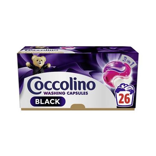 Mosókapszula, 26 db, COCCOLINO "3in1 Black"