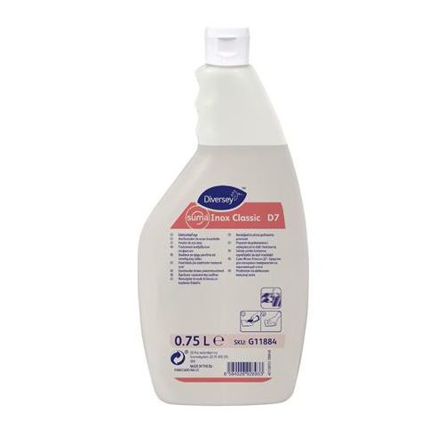 Rozsdamentes acél ápolószer, 750 ml, SUMA  "Inox Classic"