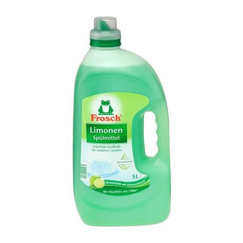 Mosogatószer, utántöltő, 5 l, FROSCH, zöld citrom