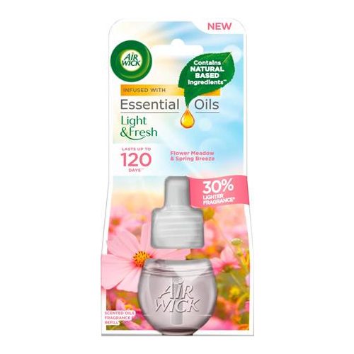 Illatosító készülék utántöltő, elektromos, 19 ml, AIR WICK "Life scents", tavaszi virágos mező