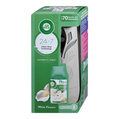 Illatosító készülék, automata, 250 ml, AIR WICK "Freshmatic", frézia és jázmin