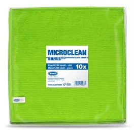   Törlőkendő, univerzális, 10 db, 32x32 cm, BONUS "MicroCLEAN", zöld