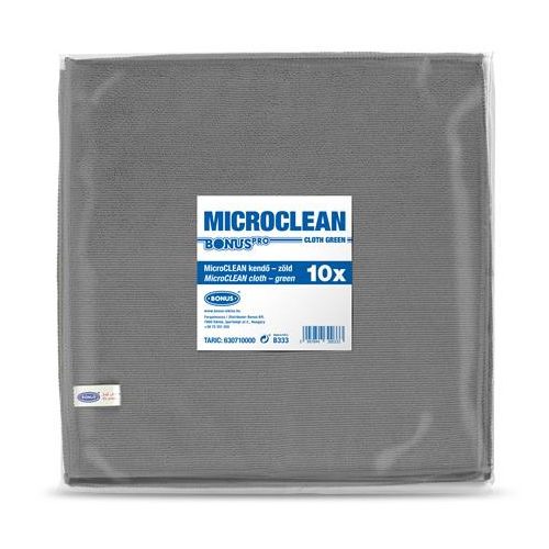 Törlőkendő, univerzális, 10 db, 32x32 cm, BONUS "MicroCLEAN", szürke