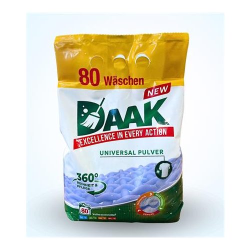 Mosópor, univerzális, 80 mosáshoz, 4,8 kg, "Daak"