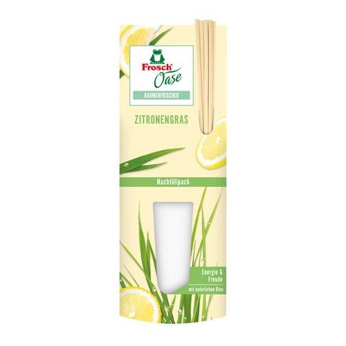 Légfrissítő, 90 ml, utántöltő, FROSCH "Oase", citromfű