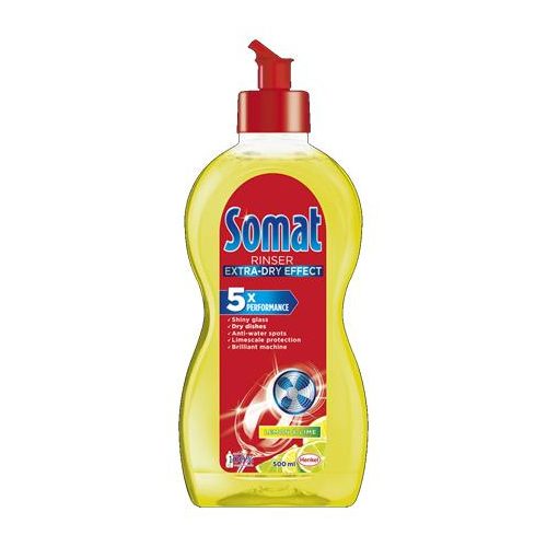 Mosogatógép öblítő, 500 ml, SOMAT "Duo Power Experts", lemon