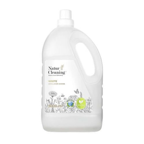 Mosógél, hipoallergén, fehér ruhákhoz, 3 l, NATURCLEANING "White"