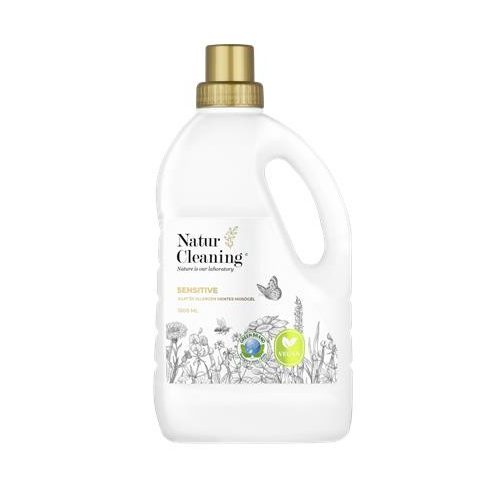 Mosógél, illat- és allergénmentes, 1,5 l, NATURCLEANING "Sensitive"
