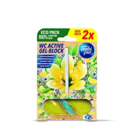 WC tisztító blokk, 2x45 g, AMBI PUR, citrus és jázmin