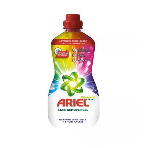 Folteltávolító gél, 950 ml, ARIEL "Diamond Bright", színes ruhákhoz