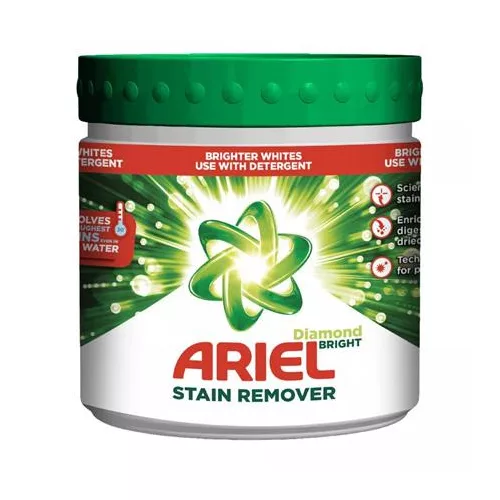 Folteltávolító por, 500 g, ARIEL "Diamond Bright", fehér ruhákhoz