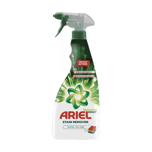 Folteltávolító spray, 750 ml, ARIEL "Diamond Bright", fehér és színes ruhákhoz
