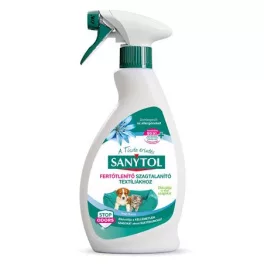   Kisállat szagsemlegesítő és fertőtlenítő spray, textíliákhoz, 500 ml, SANYTOL