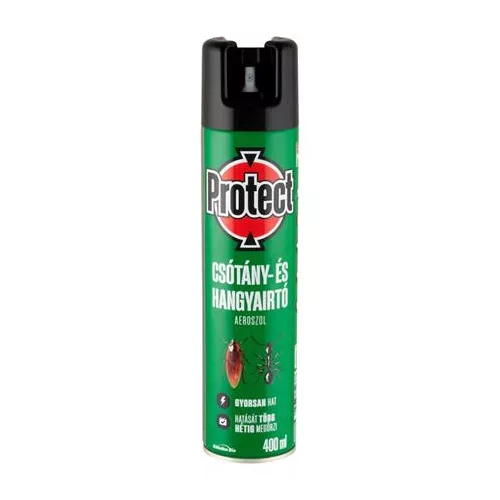 Csótány- és hangyairtó aeroszol, 400 ml, PROTECT