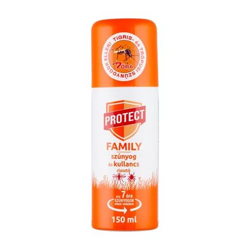 Szúnyog- és kullancsriasztó aeroszol, 150 ml, PROTECT "Family"