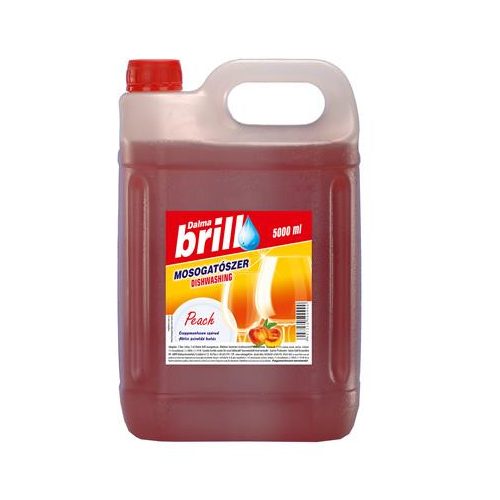 Mosogatószer, utántöltő, 5 l, "Brill", barack