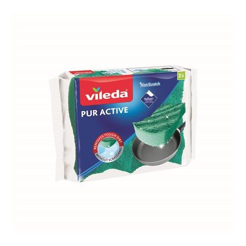 Mosogatószivacs, 2 db, VILEDA "Pur Active"