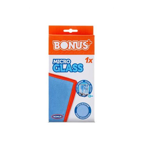 Ablaktörlő kendő, mikroszálas BONUS "MicroGLASS"