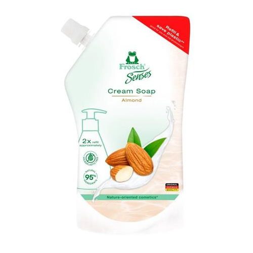 Folyékony szappan utántöltő, 0,5 l, FROSCH, mandulatej