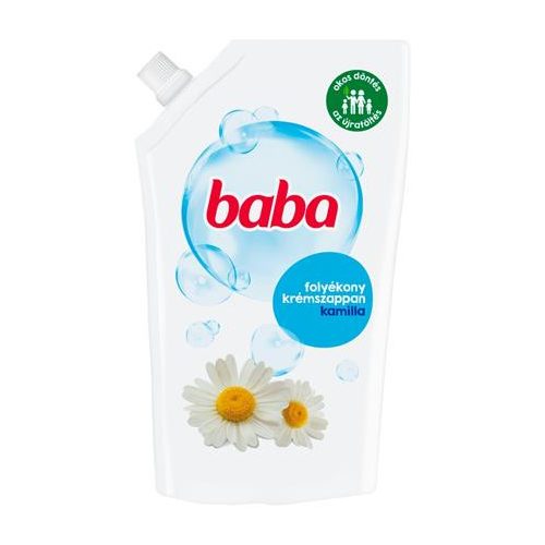 Folyékony szappan utántöltő, 0,5 l, BABA, kamilla