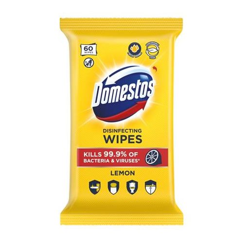 Nedves törlőkendő, 60 db, DOMESTOS "citrus"