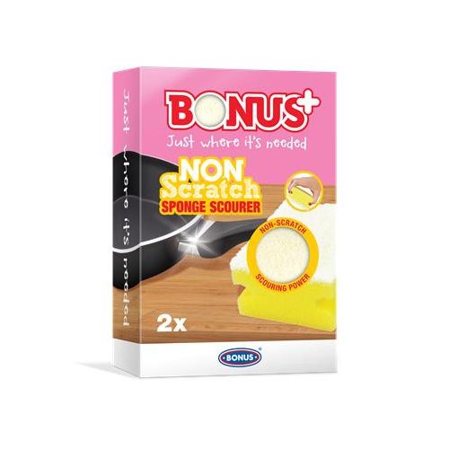 Mosogatószivacs, karcmentes, 2 db BONUS