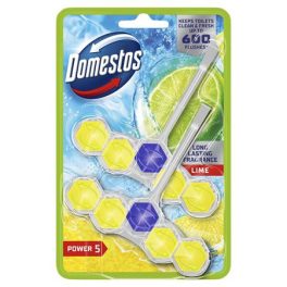   WC frissítő blokk, 2 db-os, DOMESTOS "Power 5", lime