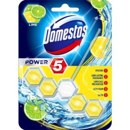   WC frissítő blokk, 1 db-os, DOMESTOS "Power 5", lime